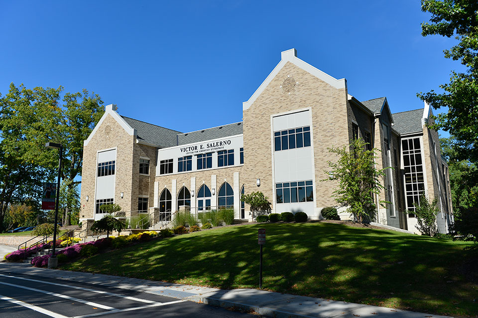 The School of Business is housed in the Victor E. Salerno Center for American Enterprise.