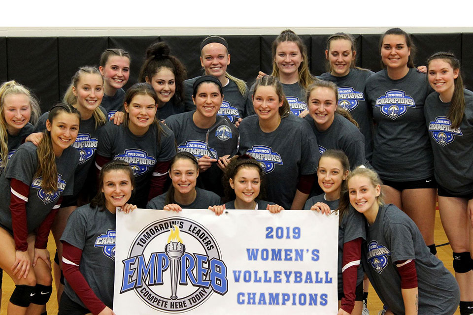 The St. John Fisher College women's volleyball team captured the Empire 8 Championship for the first time in program history.