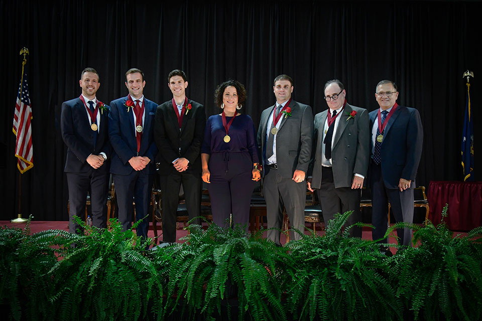 St. John Fisher College alumni were welcomed into the College’s Athletics Hall of Fame. 