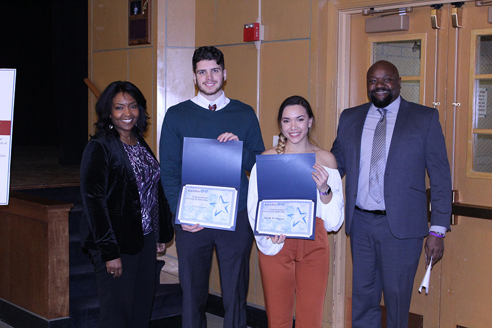 James Leone and Sarah Errington are recipients of the Diversity Scholarship given by Excellus BlueCross BlueShield. 