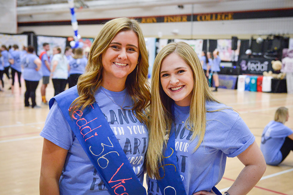 Allison Smith (left) and Emily Jeffries (right) at the 2018 Teddi Dance for Love.