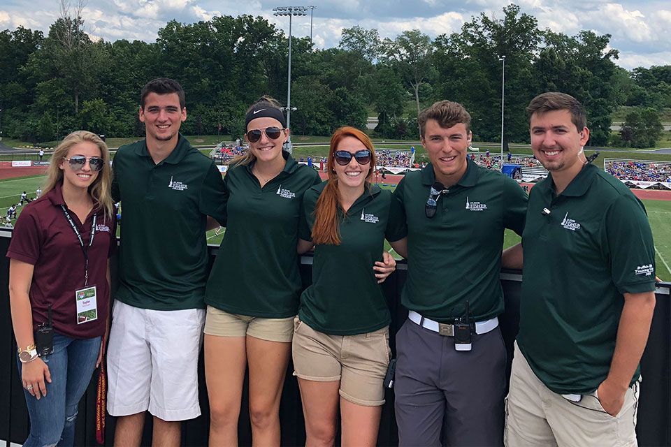 Each summer, Fisher students intern at the Buffalo Bills Training Camp, which is held on campus.