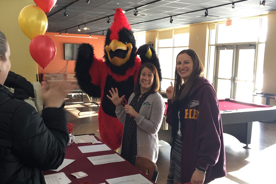 On Friday, Jan. 11, members of the St. John Fisher College community kicked off the College’s Staff Recognition program with a donuts and cider event. 