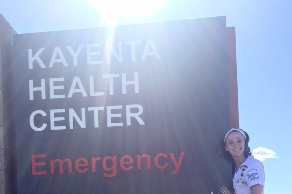 Melissa Kenney did a preceptorship at the Kayenta Health Center, located on the Navajo Reservation.