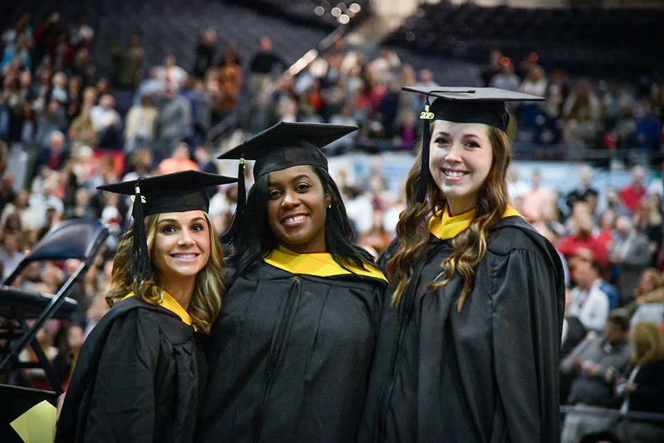 Students at the 2019 Commencement Ceremony.