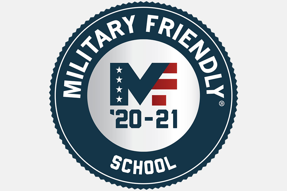 2020-21 Military Friendly® School badge.