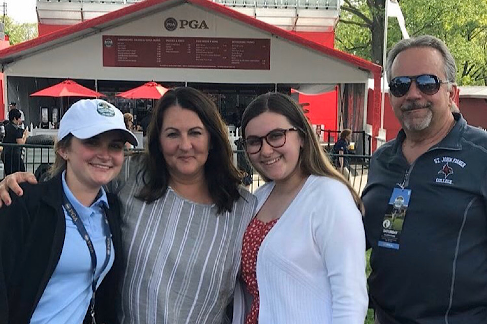 Jackie Adamo (pictured left) at the PGA Championship.