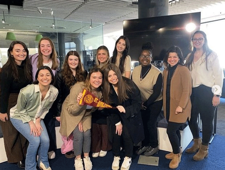 Students in the PRIMA Group visited public relations agency in New York City.