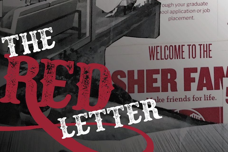 The cover of the inaugural issue of The Red Letter.