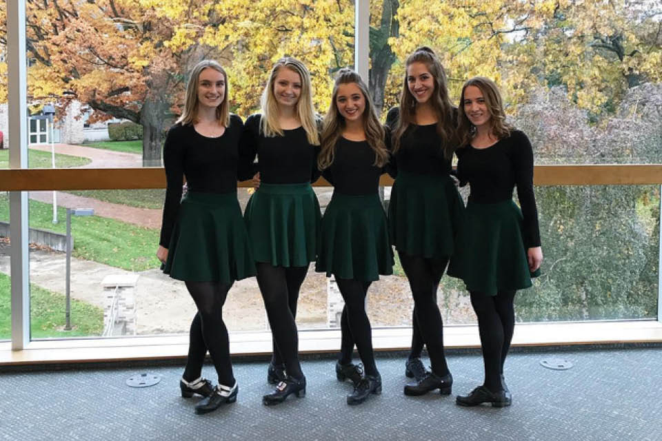 Fisher student Irish dancers