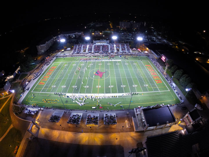 Growney Stadium allows for all-season and night-time play for intramural activities, in addition to the College’s intercollegiate teams.
