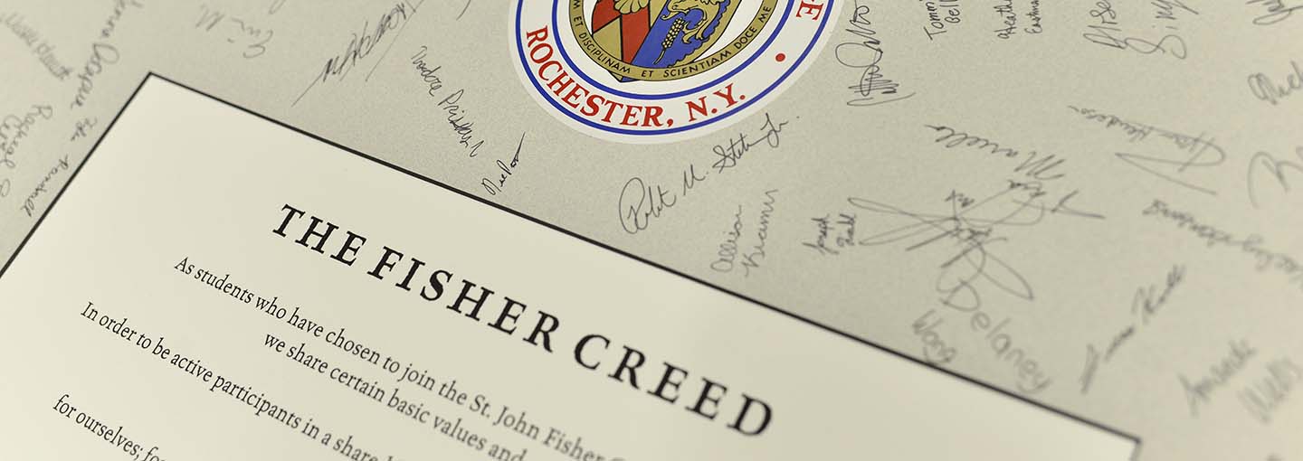 Closeup shot of Fisher Creed